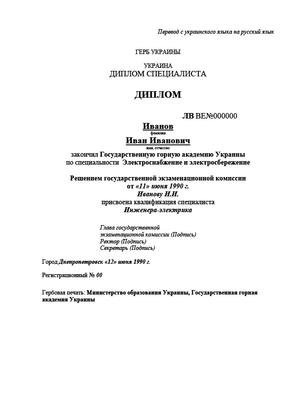 Перевод Диплома С Украинского На Русский Язык — НЕДОРОГО